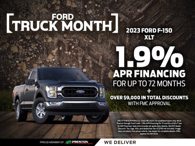 1.9% APR for 72 Mo.