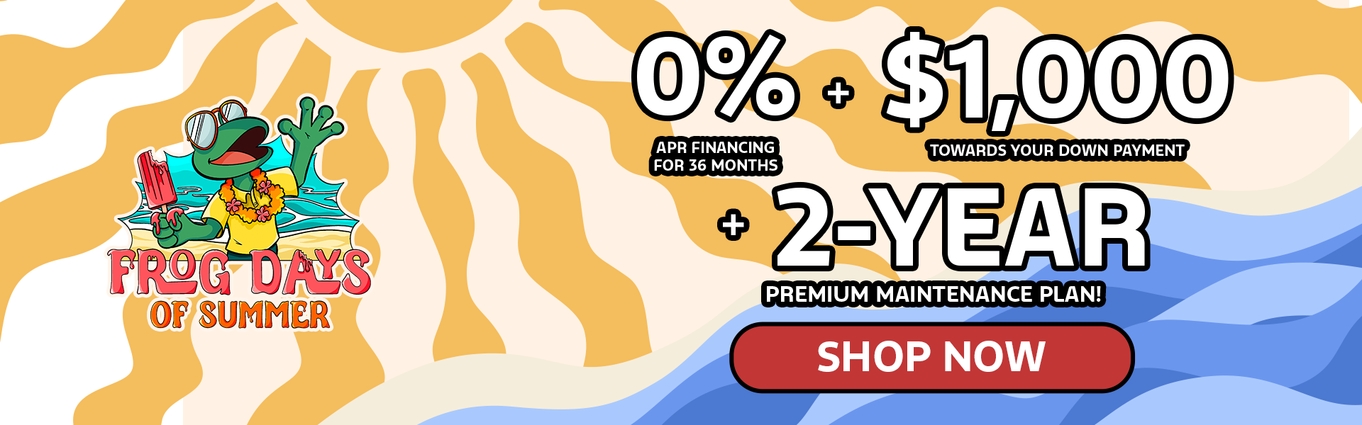 Get 0% APR for 36 Mo + $1,000 Towards Your Down Payment!
