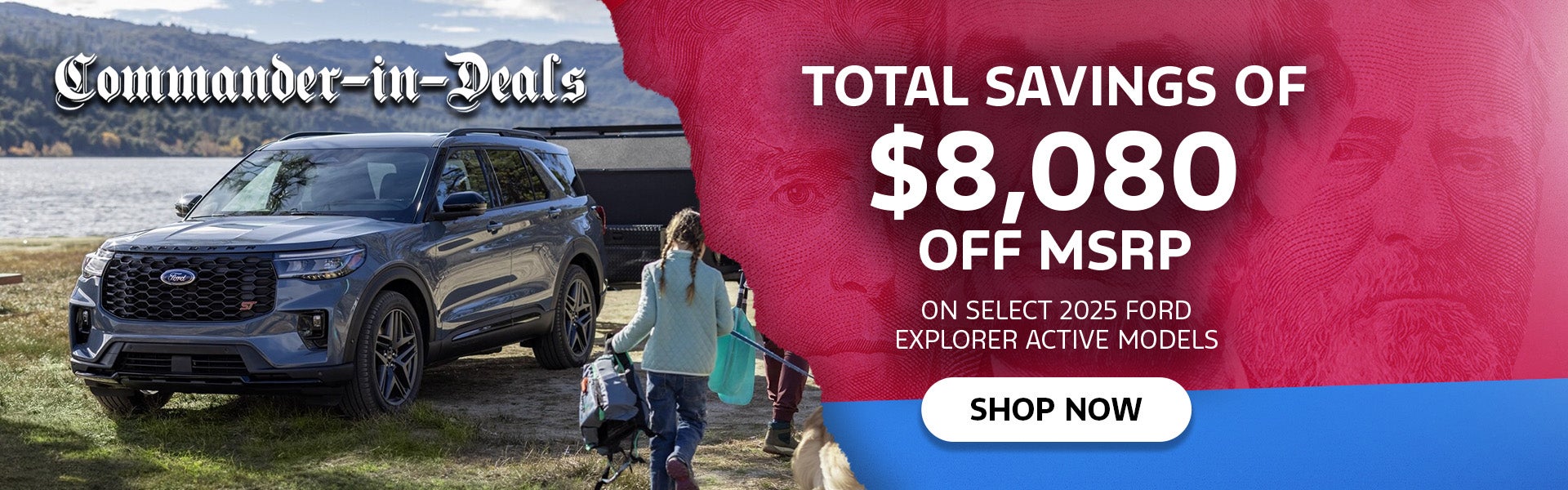 $8,080 off MSRP | 2025 Ford Explorer Active Models